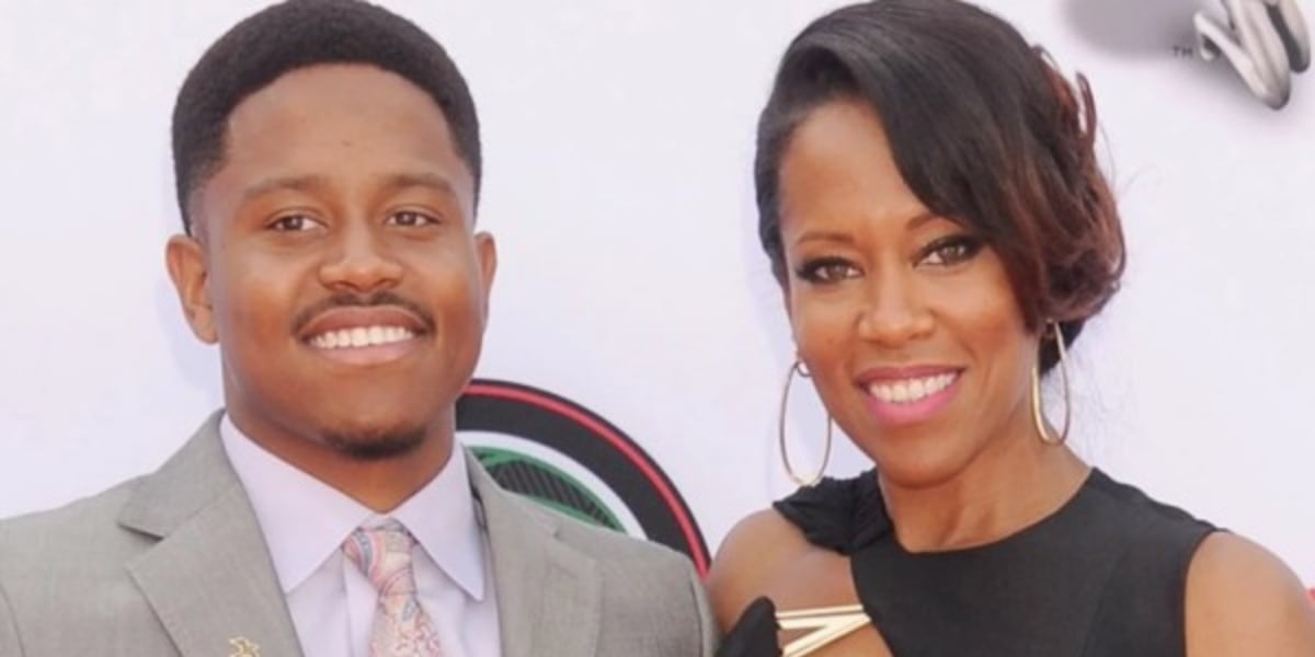 Regina King ao lado do seu filho (Foto: Reprodução)