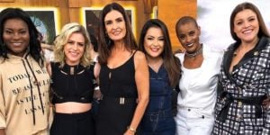 O grupo Rouge no Encontro com Fátima Bernardes (Foto: Reprodução)