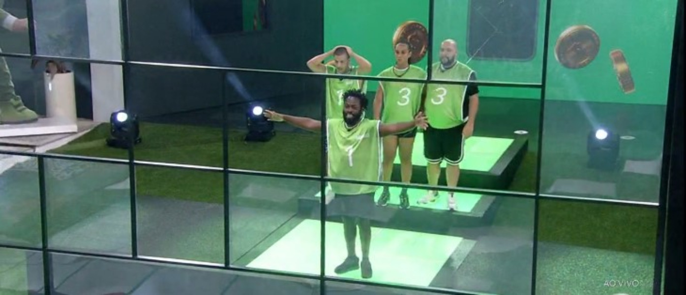 Douglas Silva e Arthur Aguiar venceram prova de imunidade no BBB22 (Foto: Reprodução / Globoplay)