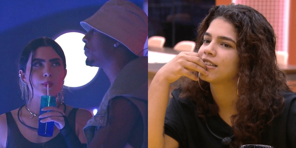 Maria não gostou de saber que Paulo André quer ficar com Jade no BBB22 festa rende(Foto: Reprodução)