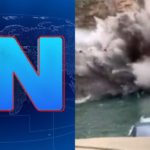 Plantão do "Jornal Nacional" noticiou acidente em Capitólio (Foto: Reprodução/TV Globo)