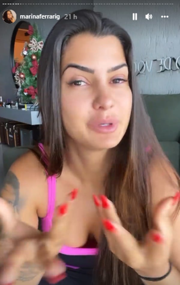 Seguidores atacam Marina Ferrari por não estar mais com Bil e ex-peoa expõe tudo nas redes (Foto: Reprodução/ Instagram)