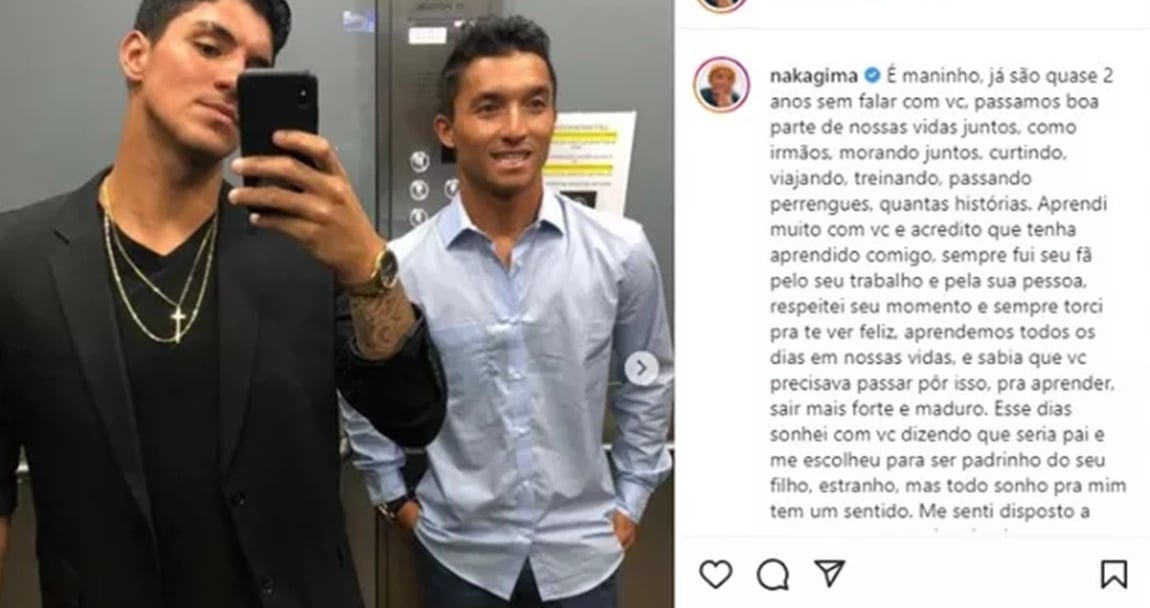 Flávio Nakagima presta solidariedade ao amigo Gabriel Medina (Reprodução/ Instagram)
