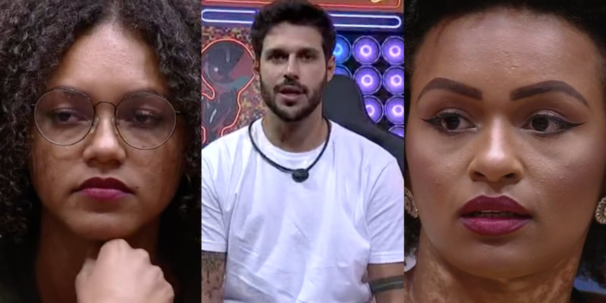 Jessi, Rodrigo e Natália estavam no segundo paredão do BBB22 (Foto: Reprodução) 