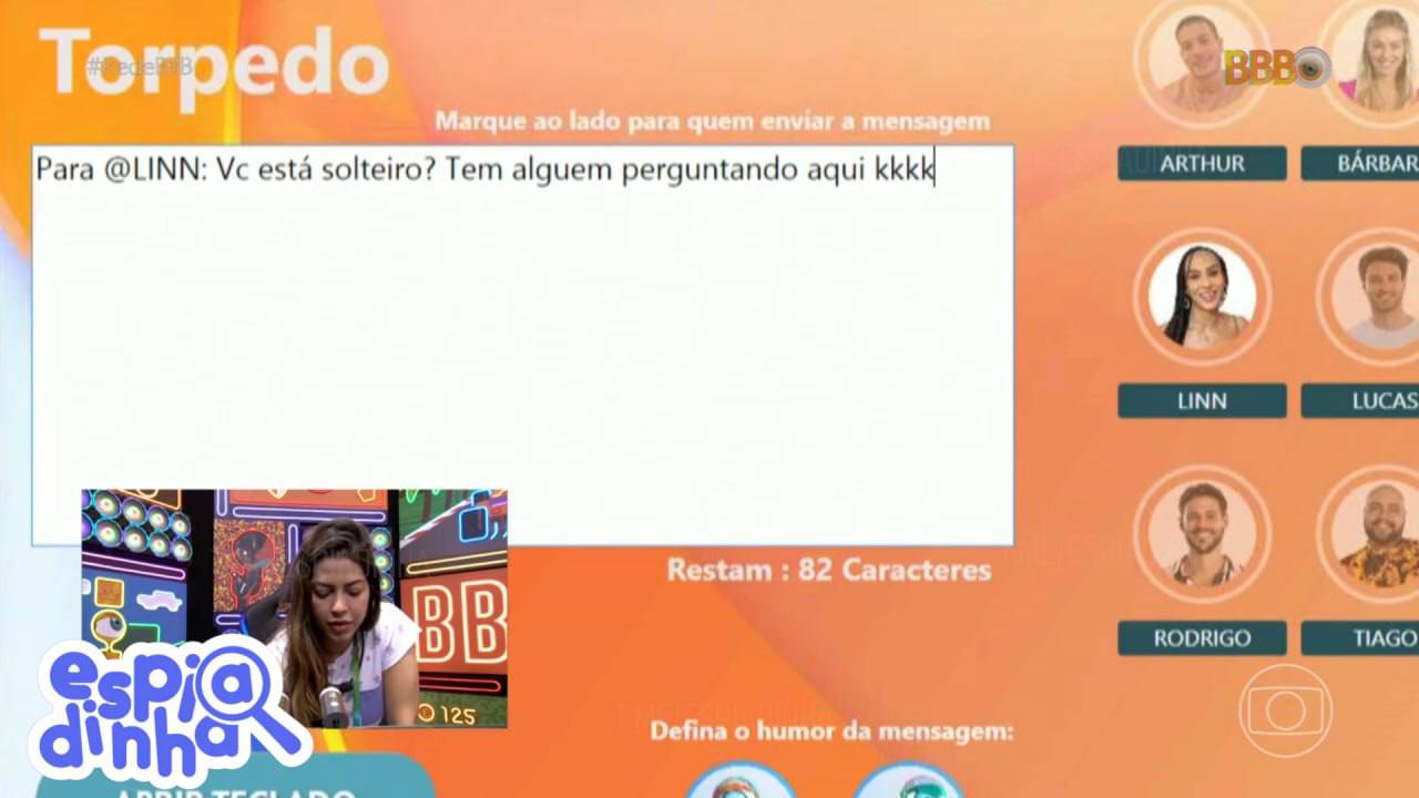 Print de Laís enviando torpedo para Linn da Quebrada (Foto: Reprodução/Espiadinha/Telegram)