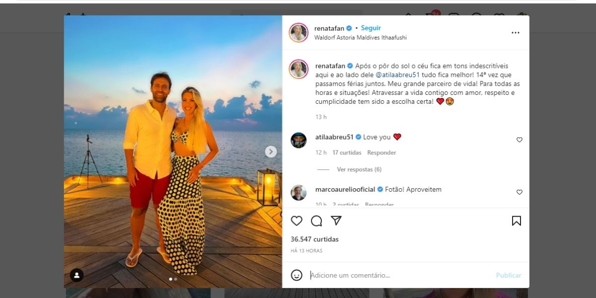 "Fiz questão", Denílson expõe o que namorado de Renata Fan fez, não se aguenta e assume: "Sacaneando o Átila"