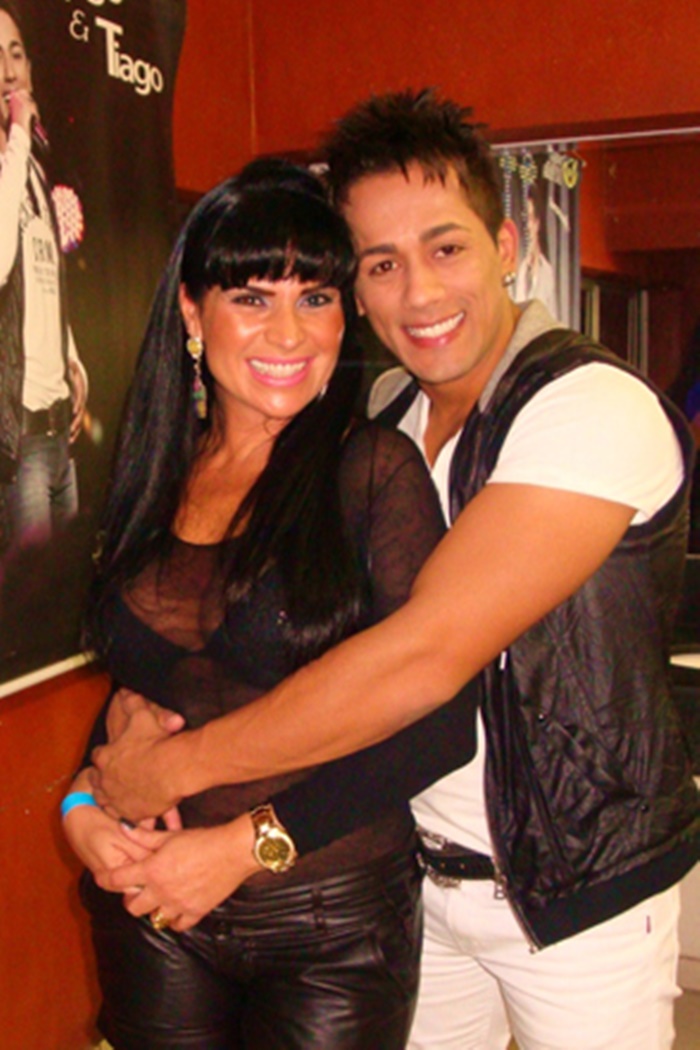 Solange Gomes e Tiago Piquilo em foto que vazou sobre o suposto affair bem antes de A Fazenda 13 (Foto: Reprodução/ Internet)