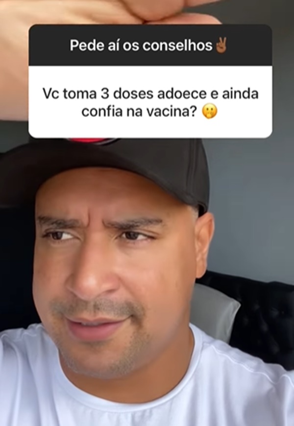 Xanddy abriu caixinha de perguntas no seu Instagram e falou da importância da vacinação (Foto: Reprodução/ Instagram)