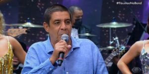 Zeca Pagodinho fez o show da estreia de Faustão na Band (Foto: Reprodução)