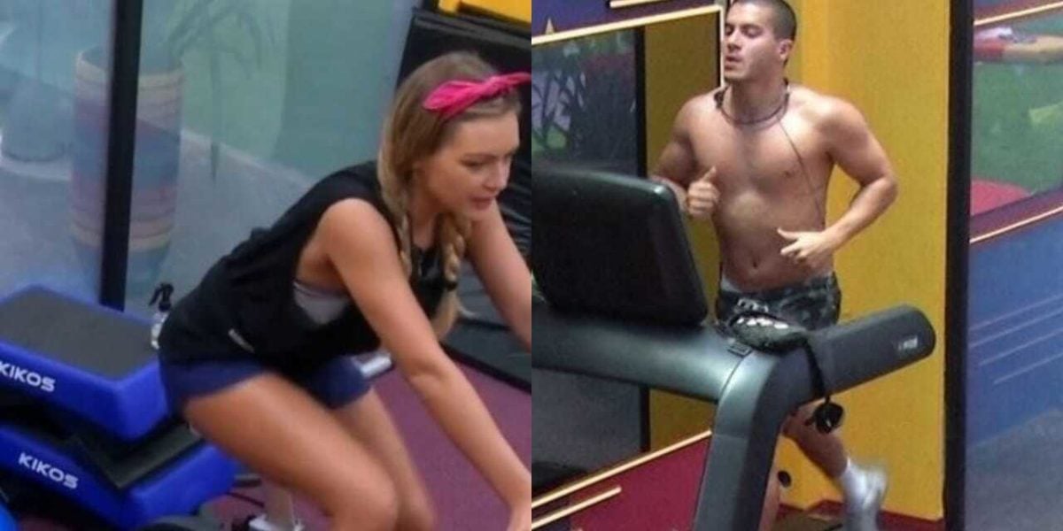 BBB22: Bárbara e Arthur Aguiar discutem na academia (Foto: Reprodução/Montagem)