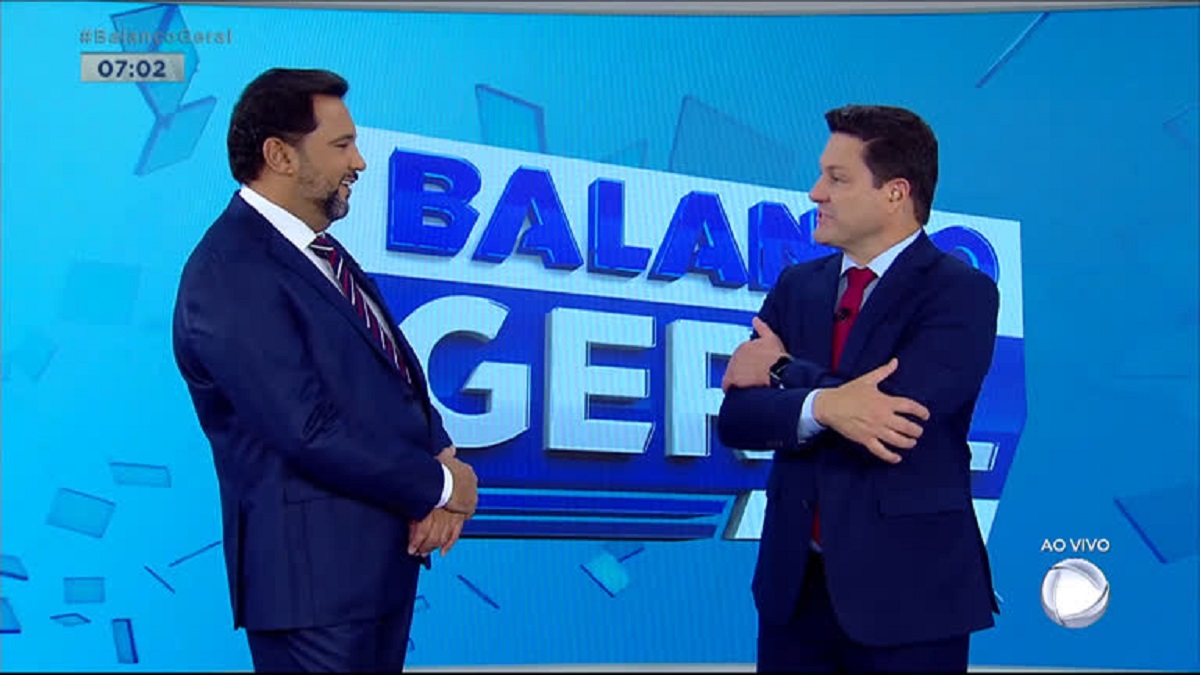 Eleandro Passaia e Geraldo Luís são os apresentadores do Balanço Geral Manhã