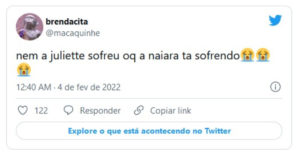 Fãs do reality compararam Naiara com Juliette (Foto: Reprodução / Twitter)