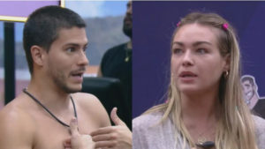 Bárbara e Arthur Aguiar no BBB22 (Foto: Reprodução / Internet)