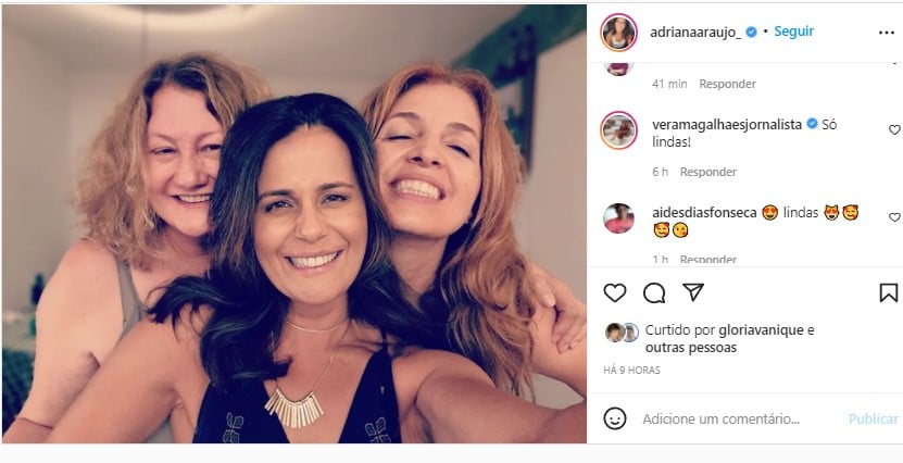 Adriana Araújo e Poliana Abritta posaram juntas no Instagram