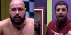 Tiago Abravanel e Pedro Scooby protagonizam briga no BBB22 (Foto: Reprodução)