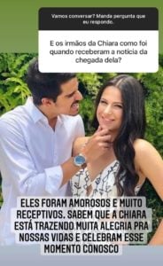 Karin Roepke falou sobre a reação dos filhos de Edson Celulari ao revelar a chegada de uma irmãzinha- Foto: Reprodução