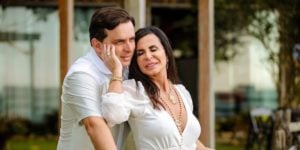 Gretchen e marido, Esdras de Souza (Foto: Carol Marques)
