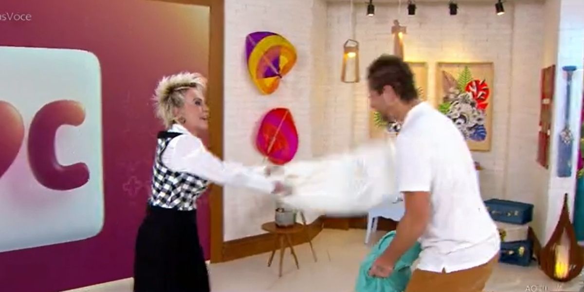 Ana Maria Braga e Felipe Andreoli (Foto: Reprodução/Globo)