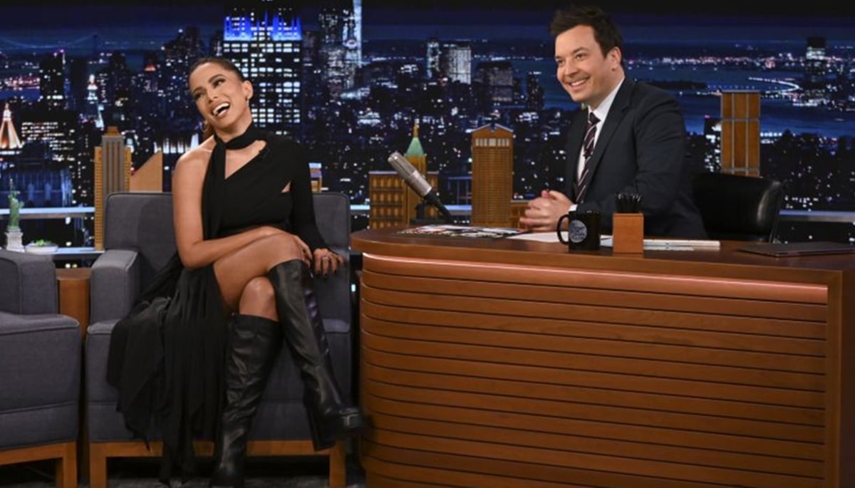 Anitta dá entrevista internacional a Jimmy Fallon nos Estados Unidos (Reprodução/ Divulgação)