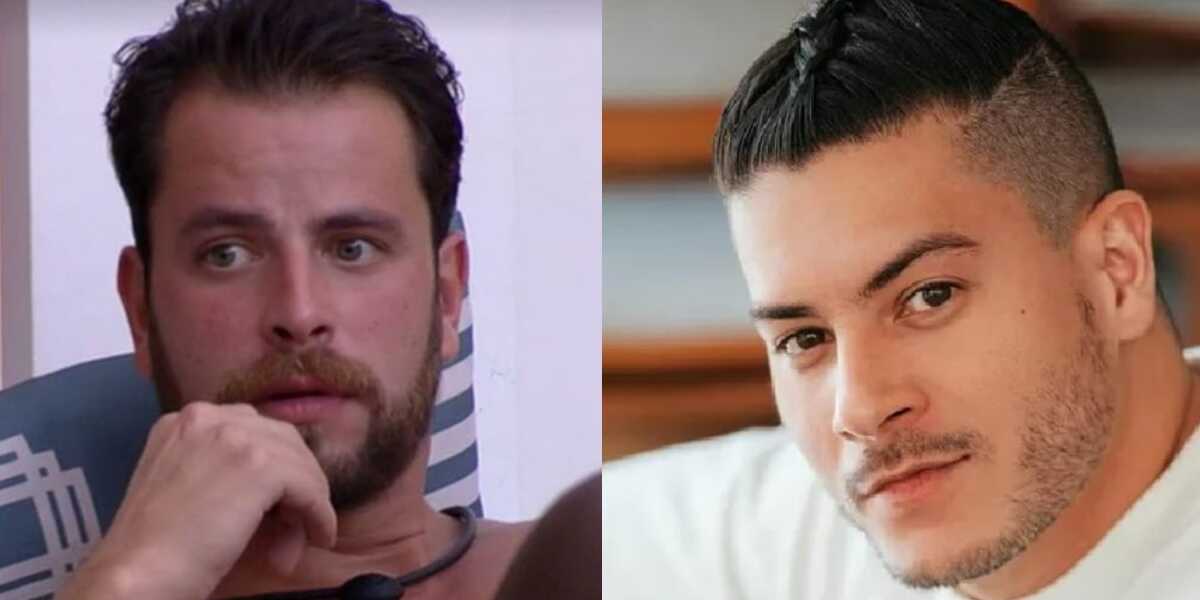 BBB22: Arthur Aguiar e Gustavo conversam sobre jogo (Foto: Reprodução/Montagem)