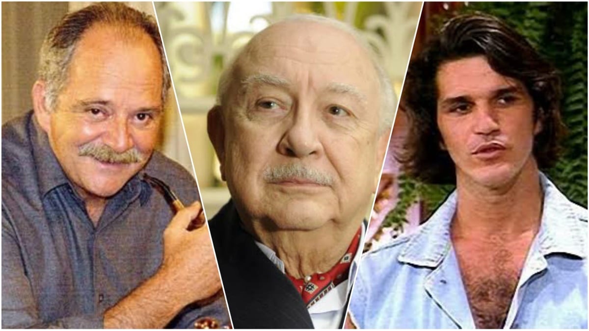 Cláudio Marzo, Sérgio Mamberti e Rômulo Arantes, são alguns dos nomes que já faleceram da versão original de "Pantanal" (Montagem/ Reprodução)