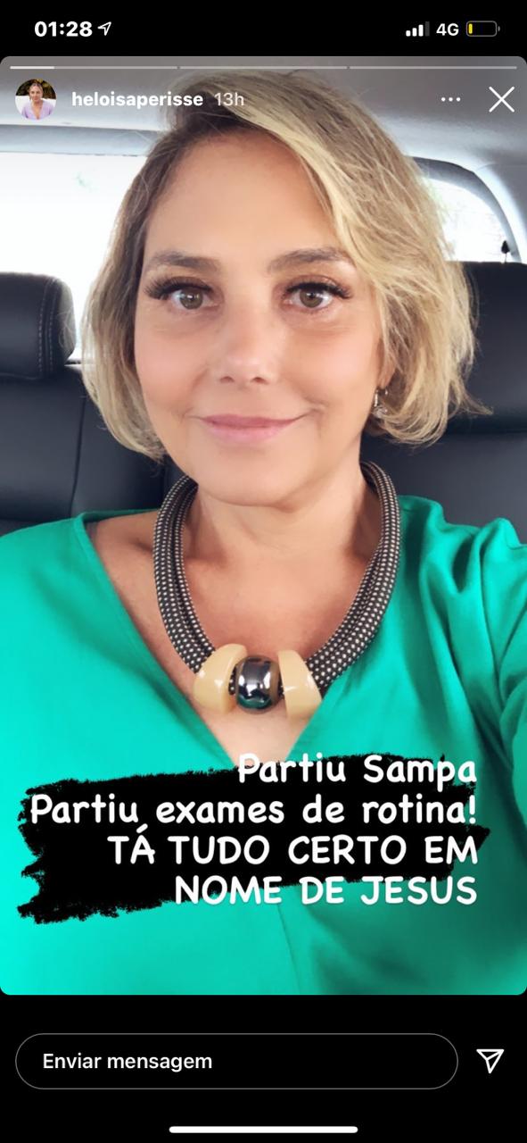 “Em nome de jesus”, diz Heloísa Périssé, após descoberta da câncer brutal e sofrimento desesperador