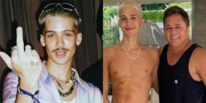 Leonardo e o filho João Guilherme. (Foto: Reprodução)