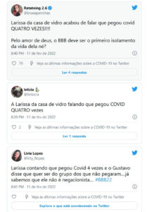 Internautas reagiram a fala polêmica de Larissa (Foto: Reprodução / Twitter)
