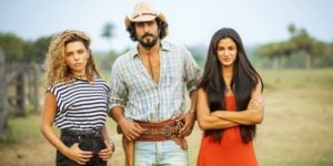 Bruna Linzmeyer, Renato Góes e Letícia Salles de 
