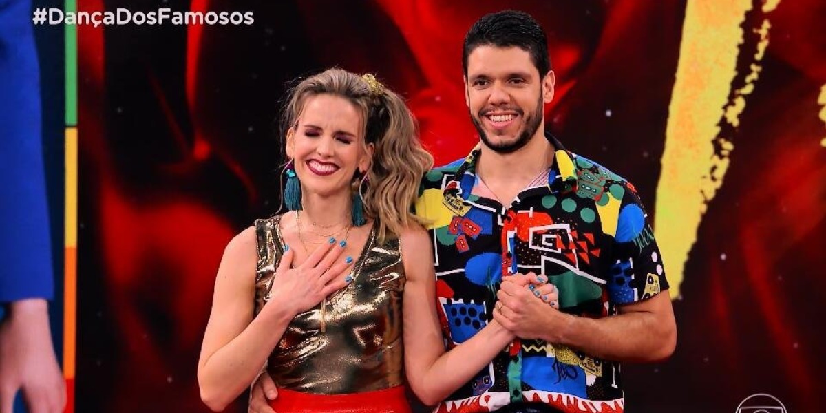 Mariana Ferrão e Ricardo Espeschit na Dança dos Famosos - Foto: Reprodução