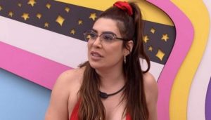 Naiara Azevedo foi a primeira eliminada do camarote do BBB22 (Foto: Reprodução / Globoplay) Naiara Azevedo foi a primeira eliminada do camarote do BBB22 (Foto: Reprodução / Globoplay)