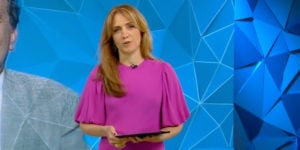 Poliana Abritta comanda o Fantástico na Globo (Foto: Reprodução)