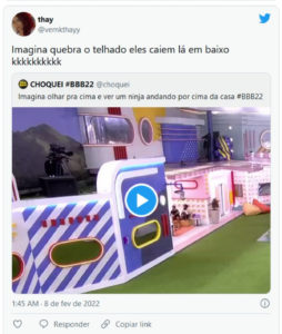 Web reagiu ao "falha nossa" do BBB22 (Foto: Reprodução / Twitter) Web reagiu ao "falha nossa" do BBB22 (Foto: Reprodução / Twitter)