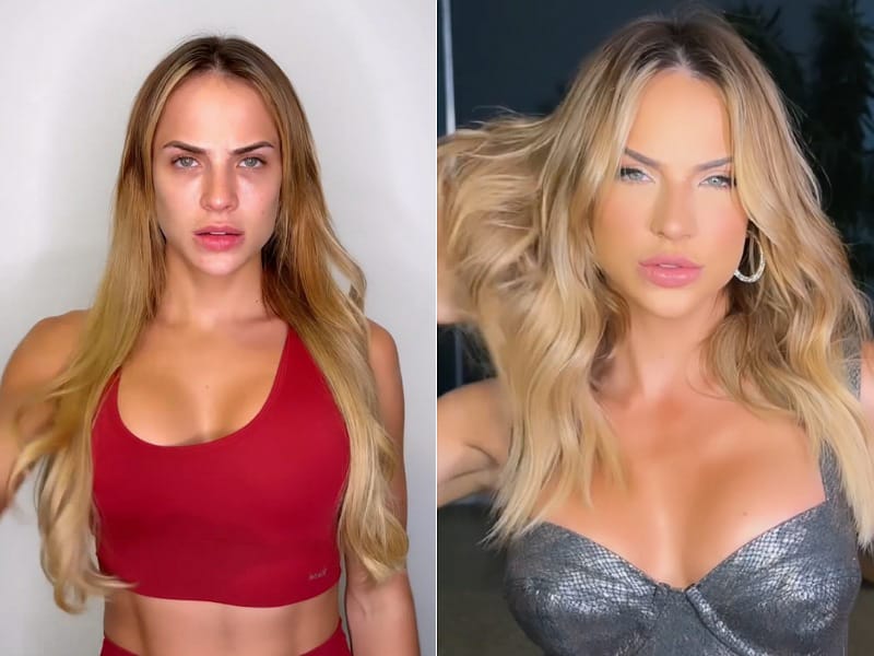 Ex-BBB Gabi Martins mostra antes e depois (Foto: Reprodução)