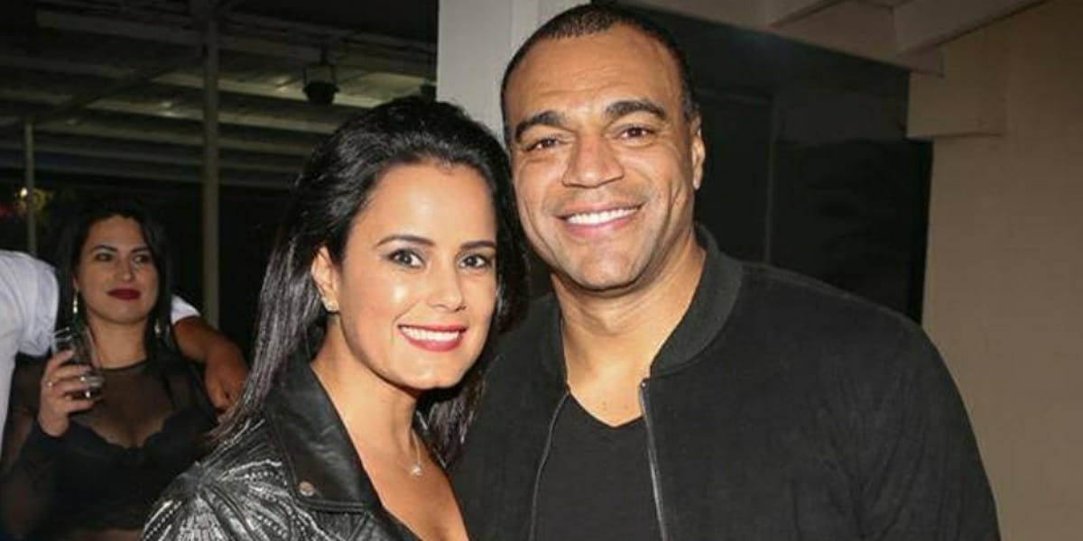 Denílson e Luciele Di Camargo 