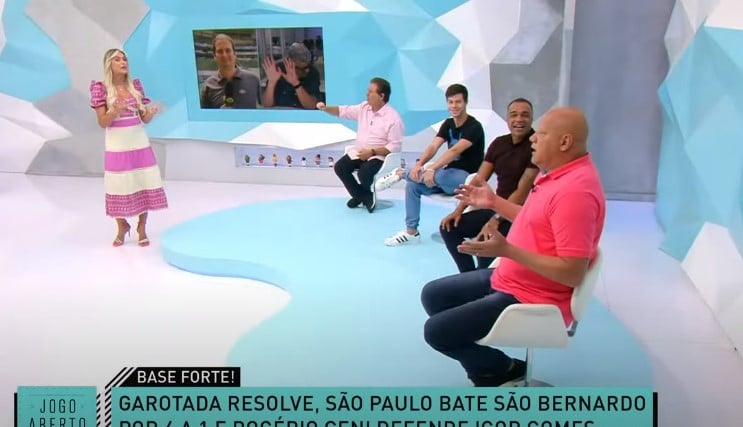 Renata Fan durante discussão com Ronaldo Giovanelli (Foto: Reprodução)