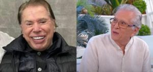 Silvio Santos e Carlos Alberto (Montagem: TV Foco)