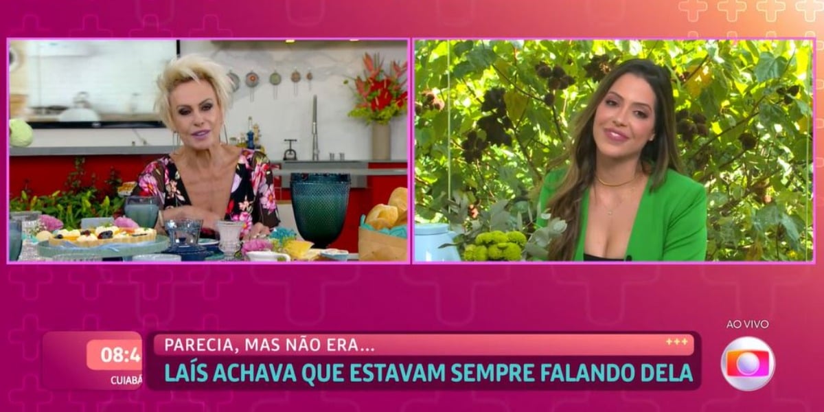 Ana Maria Braga conversou com Laís Caldas no "Mais Você" (Foto: Reprodução/TV Globo)