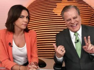 Ana Paula Araújo divide a bancada do Bom dia Brasil com Chico Pinheiro (Foto: Reprodução / Internet)