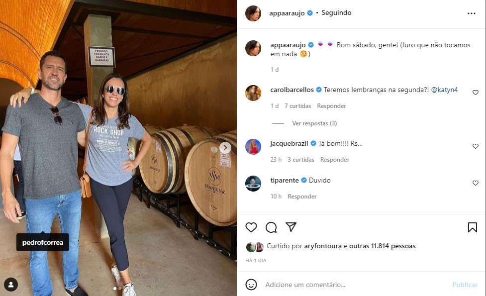 Ana Paula Araújo posa com namorado bonitão (Foto: Reprodução)