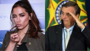 Anitta pede aos fãs para mudar o presidente do país (Montagem/ Reprodução)