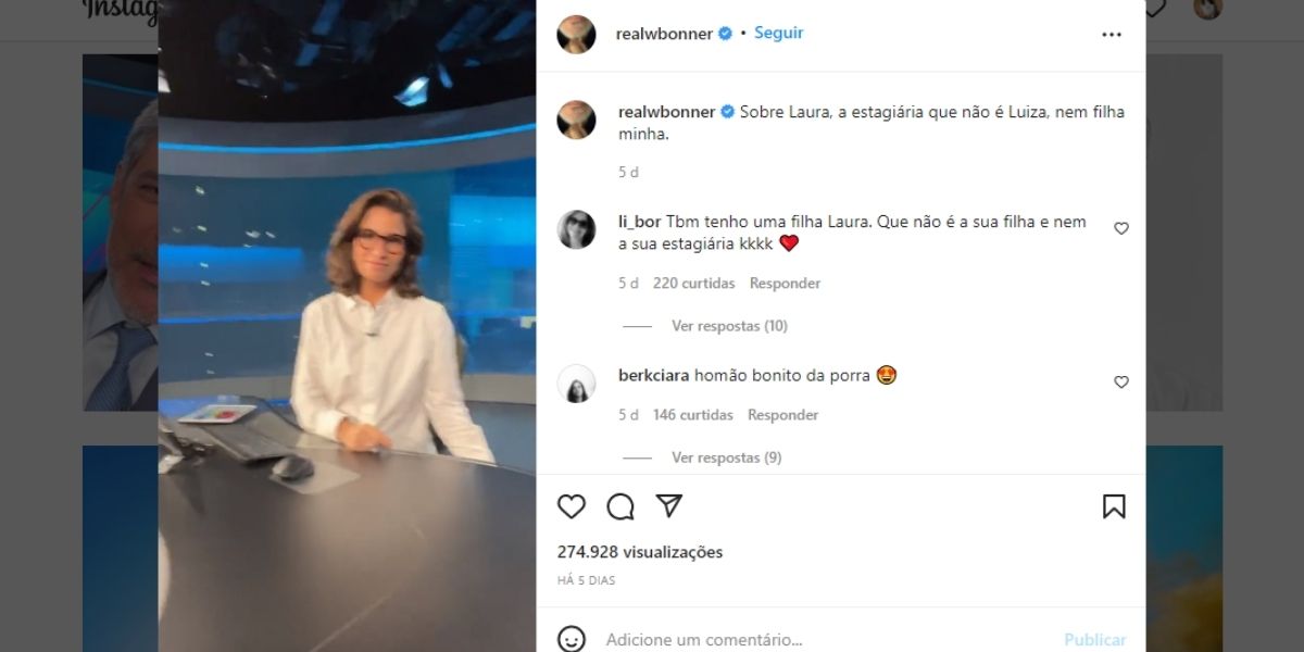 "Olha como a Renata reage", William Bonner dá basta e expõe real sobre relação com parceira do JN: "Chega" "Olha como a Renata reage", William Bonner dá basta e expõe real sobre relação com parceira do JN: "Chega"