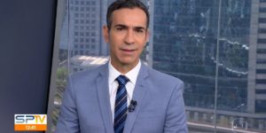 Cesar Tralli apresentava o 