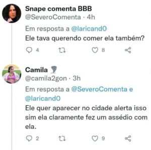 Web reagiu ao assédio de Eliezer contra Jade no BBB22 (Foto: Reprodução / Twitter) Web reagiu ao assédio de Eliezer contra Jade no BBB22 (Foto: Reprodução / Twitter)