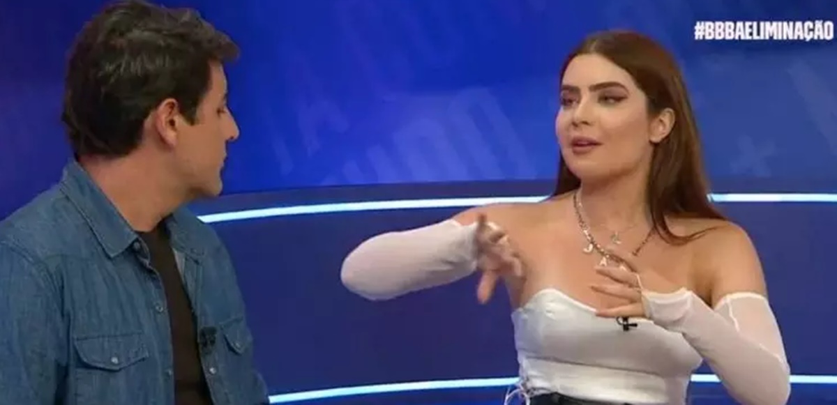 Bruno de Luca entrevista Jade Picon no "BBB: A Eliminação" do Multishow