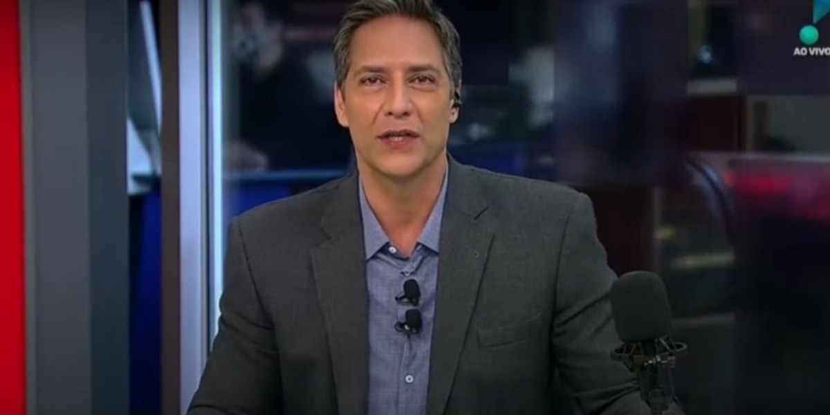 Lacombe sob o comando do Opinião no Ar, da RedeTV! - Foto: Reprodução