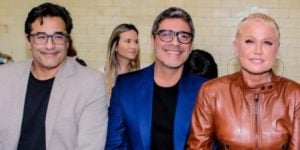 Luciano Szafir, Junno Andrade e Xuxa (Foto: AgNews)