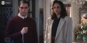 Violeta cobrará Davi na novela Além da Ilusão (Foto: Reprodução/Globo/Montagem/Thais Teles)