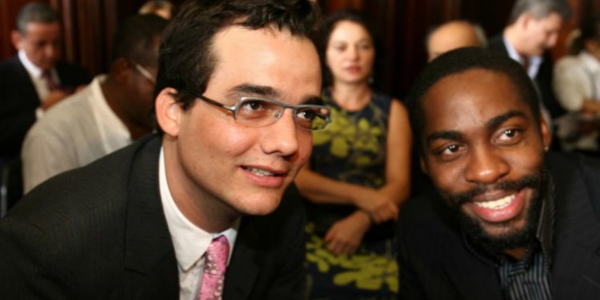 Lázaro Ramos e Wagner Moura 