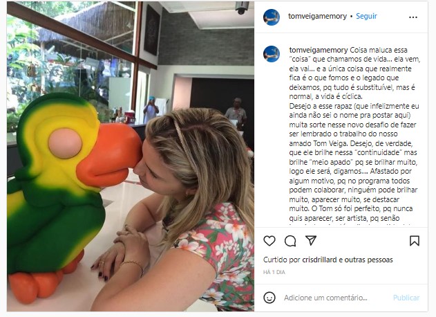 Alessandra Veiga desabafou sobre a chegada de um novo Louro Alessandra Veiga desabafou sobre a chegada de um novo Louro